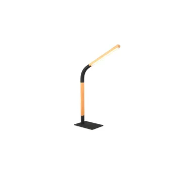 Bordlampe Norris - Mat sort/træ - Belysning - Lamper & indendørsbelysning - Sengelampe - Sengelampe bord