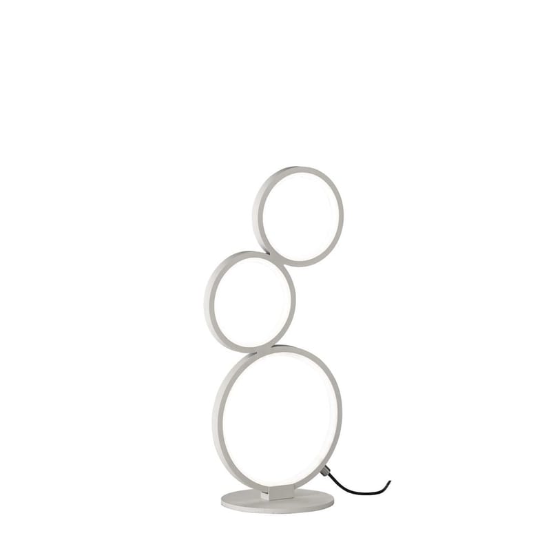 Bordlampe Rondo, Mat hvid