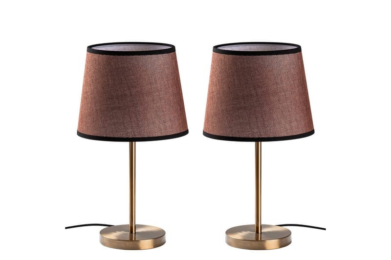 Bordlampe sæt (2 dele) Jaspal Antik, Antik