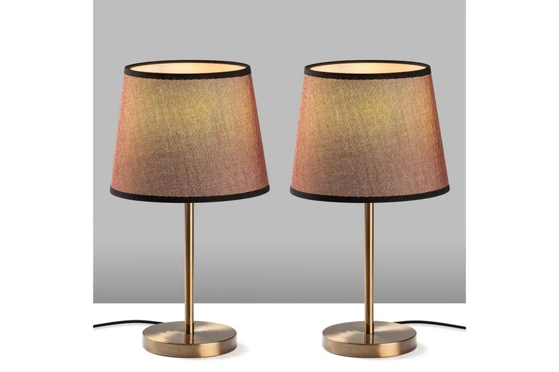 Bordlampe sæt (2 dele) Jaspal Antik - Antik - Belysning - Lamper & indendørsbelysning - Sengelampe - Sengelampe bord