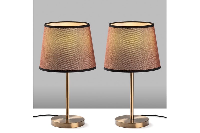 Bordlampe sæt (2 dele) Jaspal Antik - Antik - Belysning - Lamper & indendørsbelysning - Sengelampe - Sengelampe bord