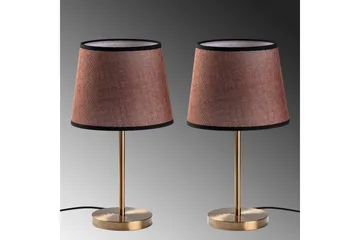 Bordlampe sæt (2 dele) Jaspal Antik - Antik - Belysning - Lamper & indendørsbelysning - Sengelampe - Sengelampe bord
