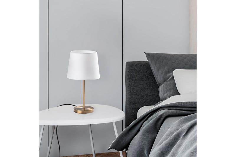 Bordlampe sæt (2 dele) Jaspal Antik / Hvid - Antik / Hvid - Belysning - Lamper & indendørsbelysning - Sengelampe - Sengelampe bord