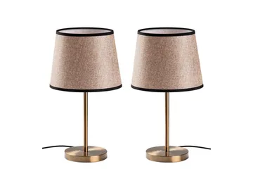 Bordlampe sæt (2 dele) Jaspal Antik / Sort