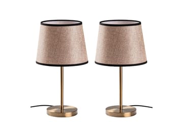 Bordlampe sæt (2 dele) Jaspal Antik / Sort
