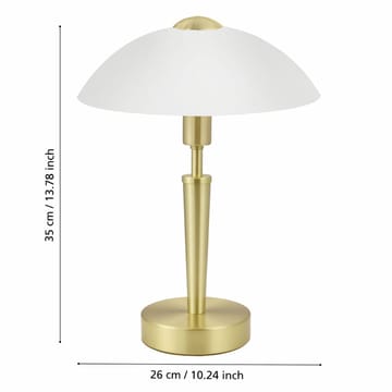 Bordlampe Solo med touch - Mat messing - Belysning - Lamper & indendørsbelysning - Sengelampe - Sengelampe bord