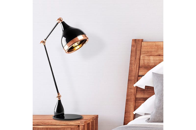 Bordlampe Sood Sort / Kobber - Bronze/Sort - Belysning - Lamper & indendørsbelysning - Sengelampe - Sengelampe bord