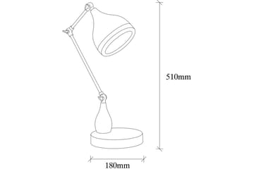Bordlampe Sood Sort / Kobber - Bronze/Sort - Belysning - Lamper & indendørsbelysning - Sengelampe - Sengelampe bord