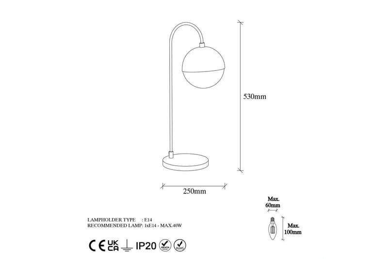 Bordlampe Soona Rany - Guld - Belysning - Lamper & indendørsbelysning - Sengelampe - Sengelampe bord