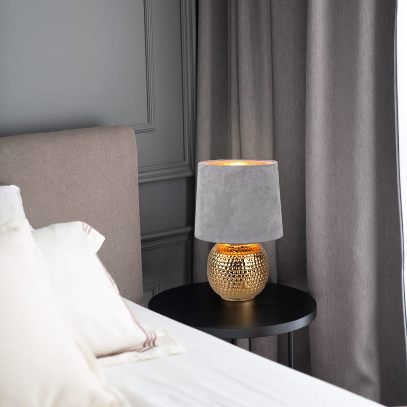 Bordlampe Sophia - Grå - Belysning - Lamper & indendørsbelysning - Sengelampe - Sengelampe bord