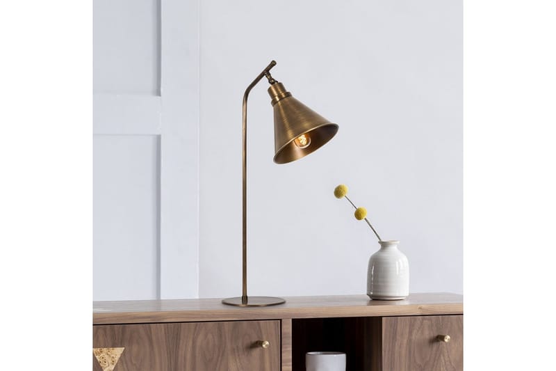 Bordlampe Sugana Flix Vintage - Kobber - Belysning - Lamper & indendørsbelysning - Sengelampe - Sengelampe bord