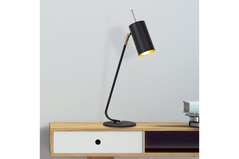 Bordlampe Sugana Glim Sort / Rany - Guld/Sort - Belysning - Lamper & indendørsbelysning - Sengelampe - Sengelampe bord
