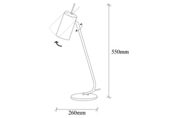 Bordlampe Sugana Glim Sort / Rany - Guld/Sort - Belysning - Lamper & indendørsbelysning - Sengelampe - Sengelampe bord