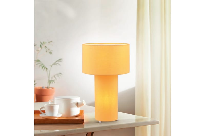 Bordlampe TRIO Bale Gul - Gul - Belysning - Lamper & indendørsbelysning - Sengelampe - Sengelampe bord