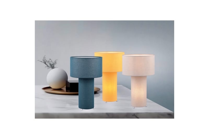 Bordlampe TRIO Bale Gul - Gul - Belysning - Lamper & indendørsbelysning - Sengelampe - Sengelampe bord