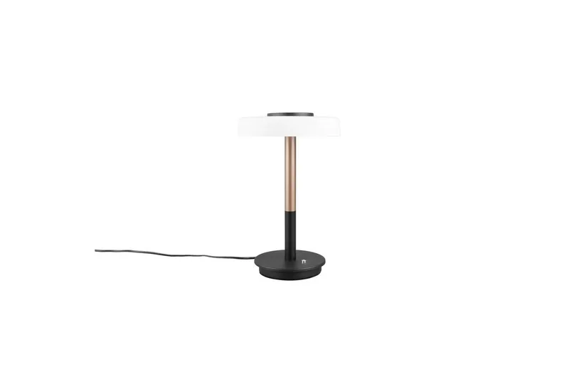 Bordlampe TRIO Celeste Mat sort/hvid/kaffebrun - Mat sort/hvid/kaffebrun - Belysning - Lamper & indendørsbelysning - Sengelampe - Sengelampe bord
