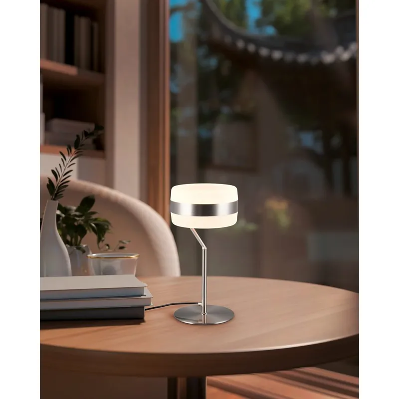 Bordlampe TRIO Dios - Børstet Stål - Belysning - Lamper & indendørsbelysning - Sengelampe - Sengelampe bord