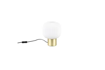 Bordlampe TRIO Diva Matmessing/hvid - Matmessing/hvid - Belysning - Lamper & indendørsbelysning - Sengelampe - Sengelampe bord