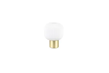 Bordlampe TRIO Diva Matmessing/hvid - Matmessing/hvid - Belysning - Lamper & indendørsbelysning - Sengelampe - Sengelampe bord