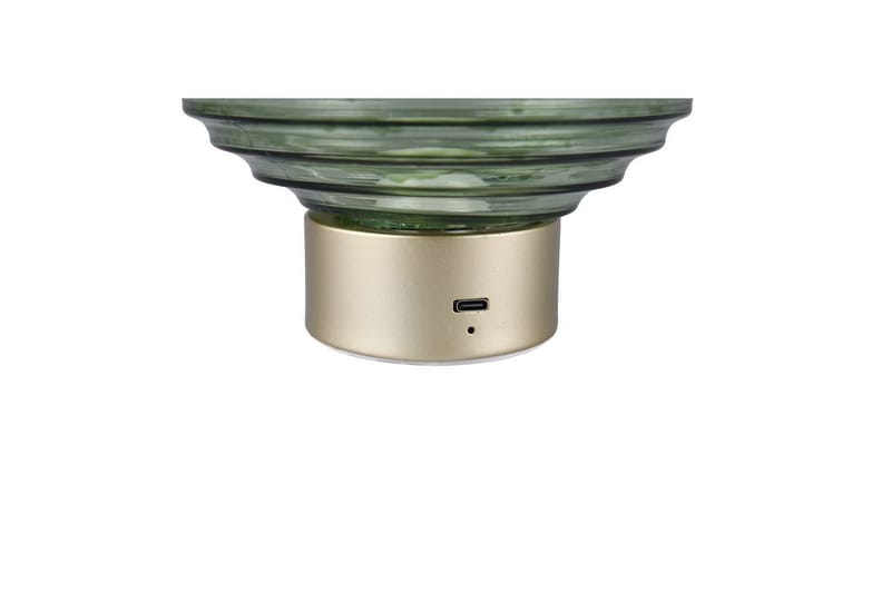 Bordlampe TRIO Earl Matmessing/grøn - Matmessing/grøn - Belysning - Lamper & indendørsbelysning - Sengelampe - Sengelampe bord