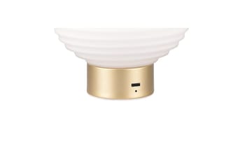Bordlampe TRIO Earl Matmessing/hvid - Matmessing/hvid - Belysning - Lamper & indendørsbelysning - Sengelampe - Sengelampe bord