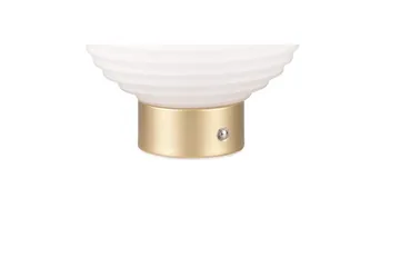 Bordlampe TRIO Earl Matmessing/hvid - Matmessing/hvid - Belysning - Lamper & indendørsbelysning - Sengelampe - Sengelampe bord