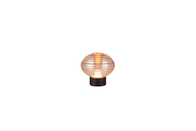 Bordlampe TRIO Earl Matsort/amber - Matsort/amber - Belysning - Lamper & indendørsbelysning - Sengelampe - Sengelampe bord