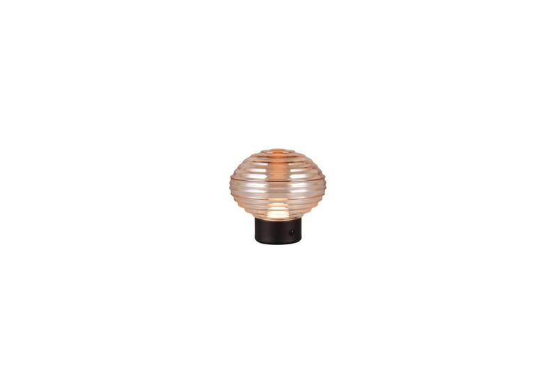 Bordlampe TRIO Earl Matsort/amber - Matsort/amber - Belysning - Lamper & indendørsbelysning - Sengelampe - Sengelampe bord