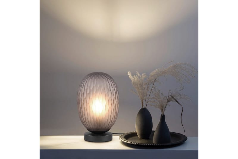 Bordlampe TRIO Facette Mat sort/røg - Mat sort/røg - Belysning - Lamper & indendørsbelysning - Sengelampe - Sengelampe bord
