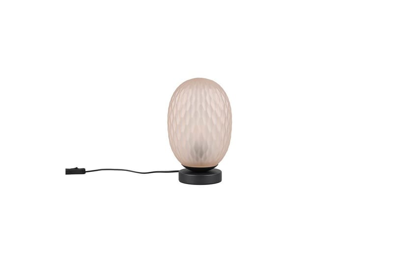 Bordlampe TRIO Facette Matsort/amber - Matsort/amber - Belysning - Lamper & indendørsbelysning - Sengelampe - Sengelampe bord