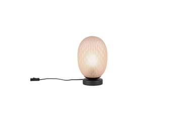 Bordlampe TRIO Facette Matsort/amber - Matsort/amber - Belysning - Lamper & indendørsbelysning - Sengelampe - Sengelampe bord