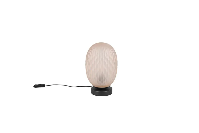 Bordlampe TRIO Facette Matsort/amber - Matsort/amber - Belysning - Lamper & indendørsbelysning - Sengelampe - Sengelampe bord