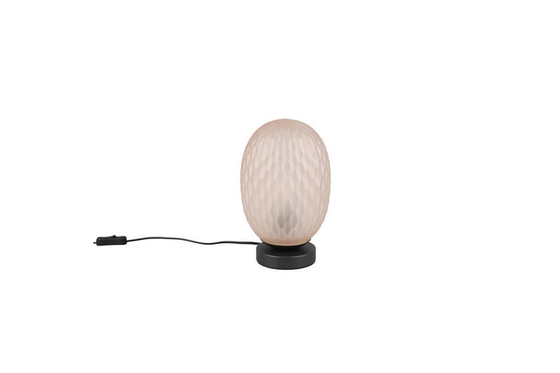 Bordlampe TRIO Facette Matsort/amber - Matsort/amber - Belysning - Lamper & indendørsbelysning - Sengelampe - Sengelampe bord