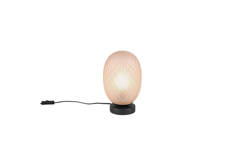 Bordlampe TRIO Facette Matsort/amber - Matsort/amber - Belysning - Lamper & indendørsbelysning - Sengelampe - Sengelampe bord