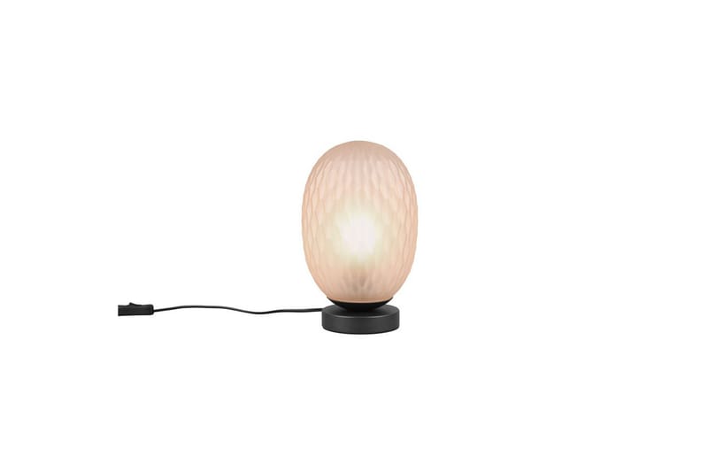 Bordlampe TRIO Facette Matsort/amber - Matsort/amber - Belysning - Lamper & indendørsbelysning - Sengelampe - Sengelampe bord