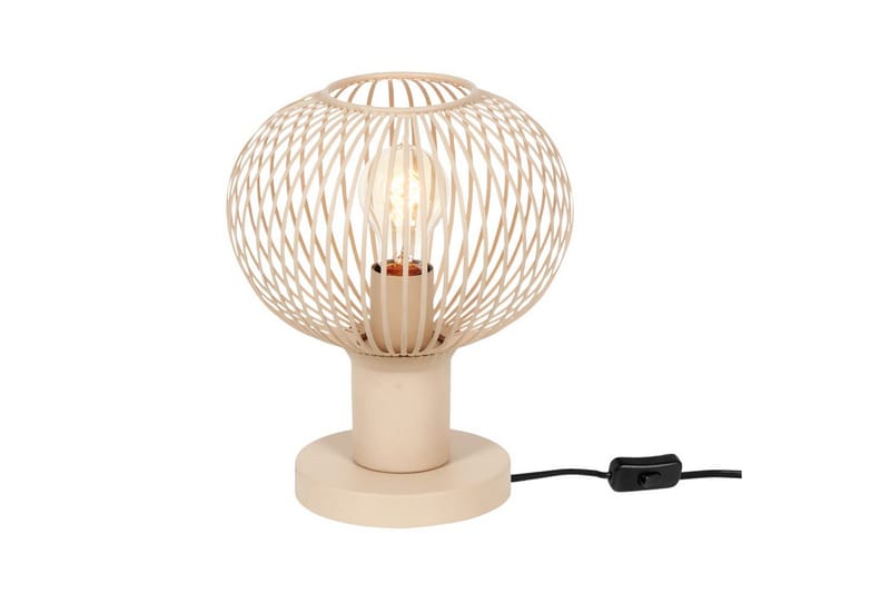 Bordlampe TRIO Gila 23 cm, Sand - 23 cm, Sand - Belysning - Lamper & indendørsbelysning - Sengelampe - Sengelampe bord