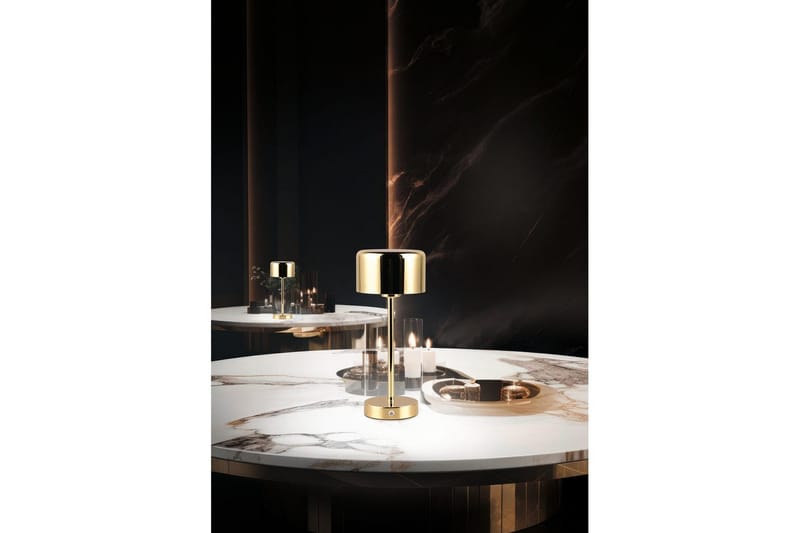 Bordlampe TRIO Jeff Poleret messing - Poleret messing - Belysning - Lamper & indendørsbelysning - Sengelampe - Sengelampe bord