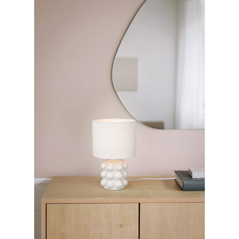 Bordlampe TRIO Kate - 30 cm, Hvid - Belysning - Lamper & indendørsbelysning - Sengelampe - Sengelampe bord