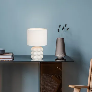 Bordlampe TRIO Kate - 30 cm, Hvid - Belysning - Lamper & indendørsbelysning - Sengelampe - Sengelampe bord
