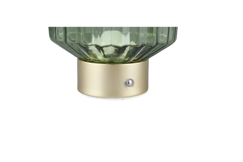 Bordlampe TRIO Lord Matmessing/grøn - Matmessing/grøn - Belysning - Lamper & indendørsbelysning - Sengelampe - Sengelampe bord