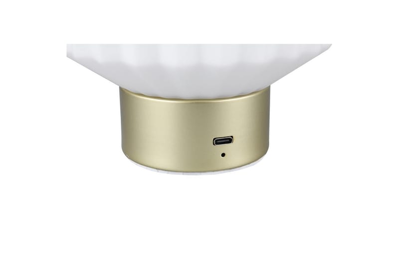 Bordlampe TRIO Lord Matmessing/hvid - Matmessing/hvid - Belysning - Lamper & indendørsbelysning - Sengelampe - Sengelampe bord