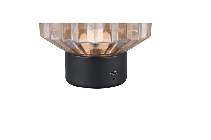 Bordlampe TRIO Lord Matsort/amber - Matsort/amber - Belysning - Lamper & indendørsbelysning - Sengelampe - Sengelampe bord