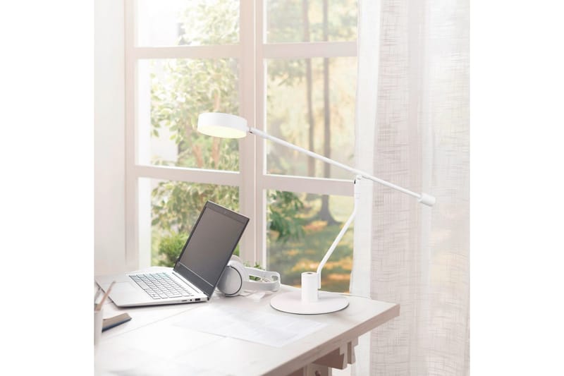 Bordlampe TRIO Manduro Mat hvid - Mat hvid - Belysning - Lamper & indendørsbelysning - Sengelampe - Sengelampe bord