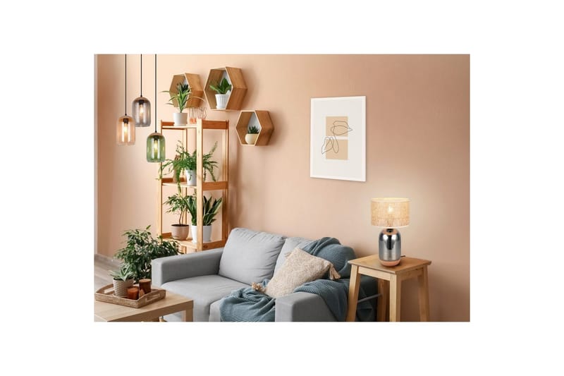 Bordlampe TRIO Tara 43 cm - 43 cm - Belysning - Lamper & indendørsbelysning - Sengelampe - Sengelampe bord