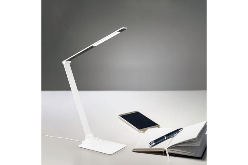 Bordlampe TRIO Travis Mat hvid - Mat hvid - Belysning - Lamper & indendørsbelysning - Sengelampe - Sengelampe bord
