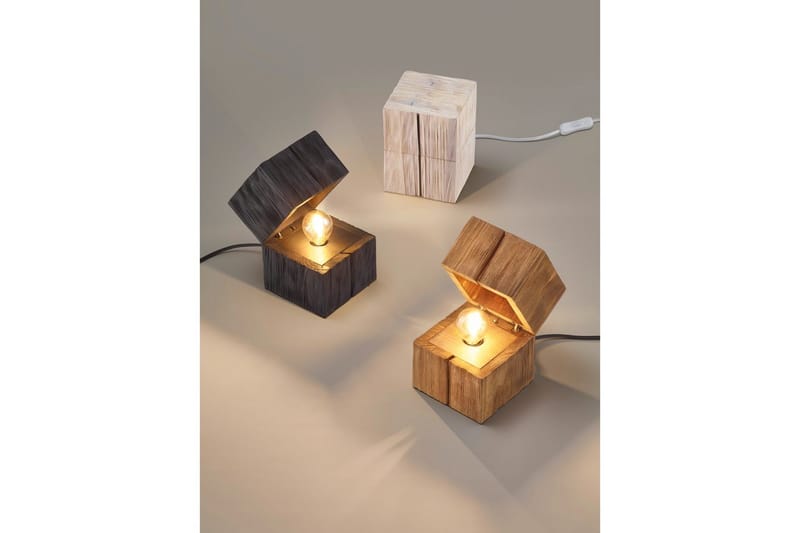 Bordlampe TRIO Treasure Træ - Træ - Belysning - Lamper & indendørsbelysning - Sengelampe - Sengelampe bord