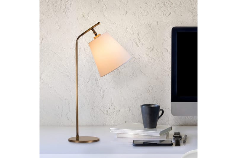 Bordlampe Ulira Hvid / Vintage - Hvid / Vintage - Belysning - Lamper & indendørsbelysning - Sengelampe - Sengelampe bord