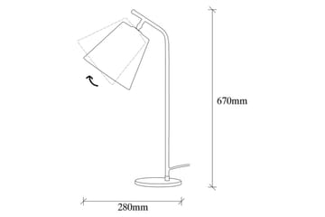 Bordlampe Ulira Hvid / Vintage - Hvid / Vintage - Belysning - Lamper & indendørsbelysning - Sengelampe - Sengelampe bord