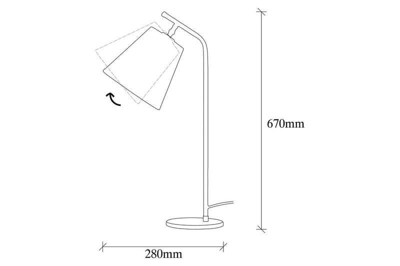 Bordlampe Ulira Hvid / Vintage - Hvid / Vintage - Belysning - Lamper & indendørsbelysning - Sengelampe - Sengelampe bord