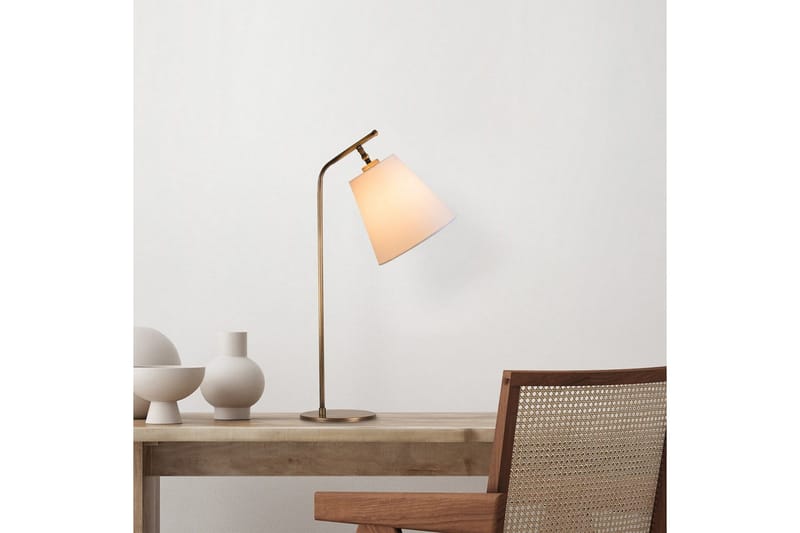 Bordlampe Ulira Hvid / Vintage - Hvid / Vintage - Belysning - Lamper & indendørsbelysning - Sengelampe - Sengelampe bord